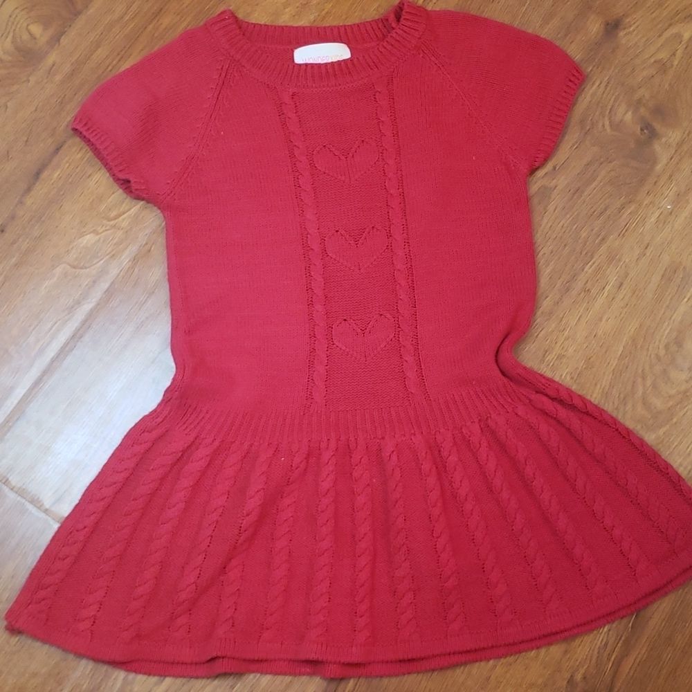 Girls Cable Knit Sweater Dress